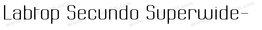 Labtop Secundo Superwide字体转换